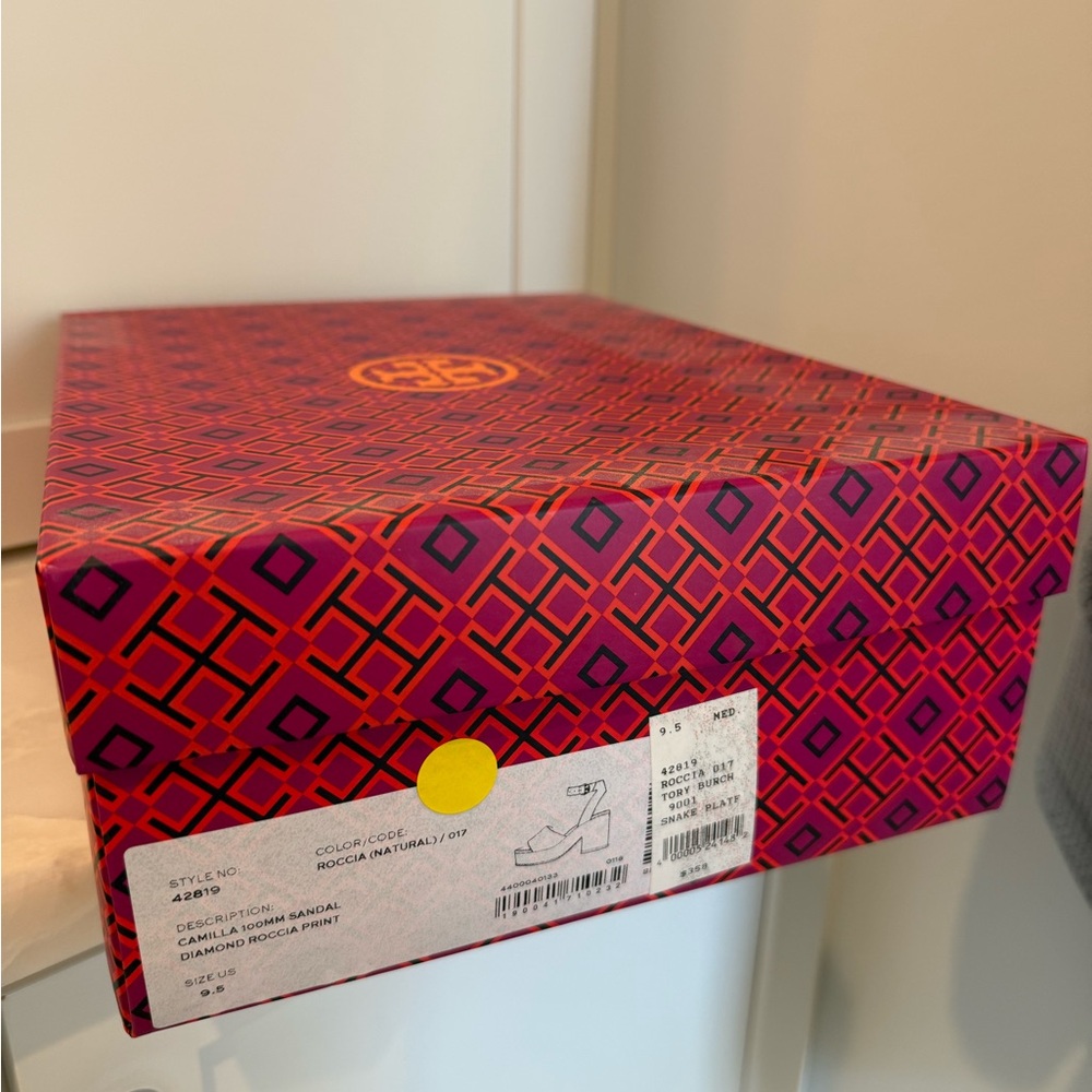 Tory Burch Snakeskin Platform Sandal - Picture 8 of 8